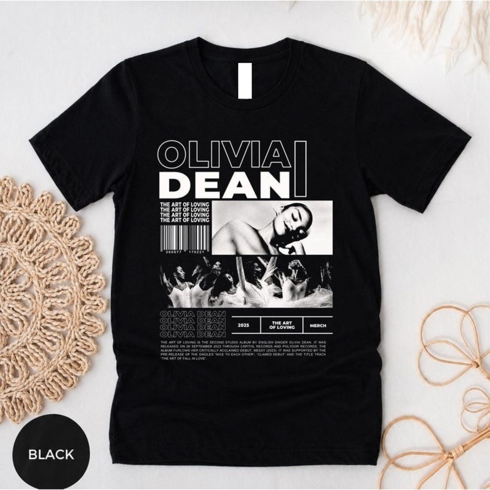 Olivia Dean The Art Of Loving Shirt, Soul Music Tee Retro Aesthetic Graphic